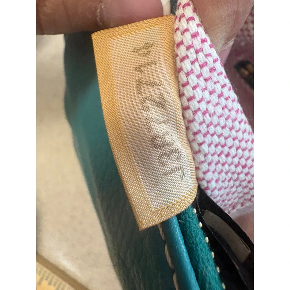 Dooney & Bourke‎ Small Barrel Shoulder Bag – Teal Pebbled Leather Y2K Mini Bag